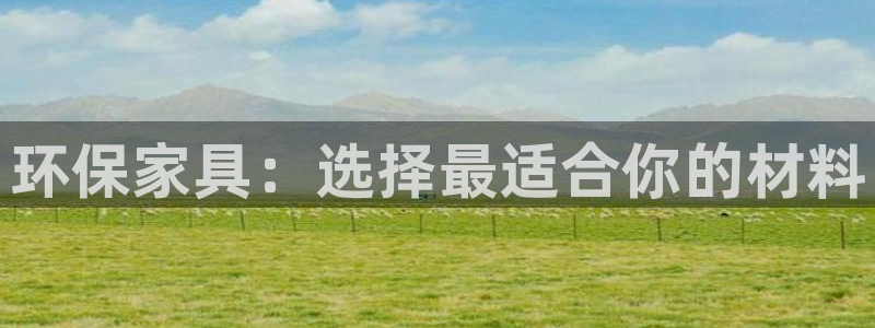 杏耀平台官网：环保家具：选择最适合你的材料
