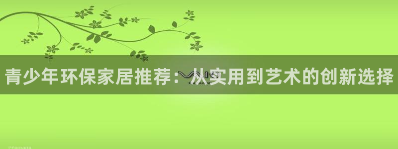 杏耀平台登录地址：青少年环保家居推荐：从实用到艺术的创新选择